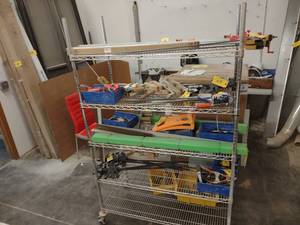 lot 283 image: Wire Cart, 48x24x84, No Contents...