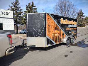 lot 3 image: 2017 H&H 16 Enclosed Trailer