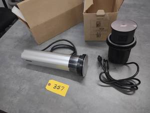 lot 357 image: (2) Countertop Electrical Outlet Po...