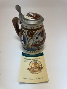 lot 11 image: Anheuser-Busch Collectors Club 1995 Membership Stein