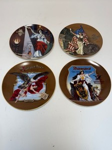 lot 15 image: Lot of (4) Anheuser-Busch Budweiser Beer Plates