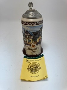 lot 16 image: Anheuser-Busch Collectors Club 2002 Membership Stein