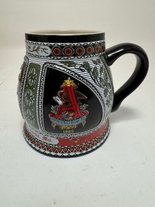lot 14 image: Anheuser-Busch Budweiser Beer Historical A & Eagle Series Stein 1872 Edition