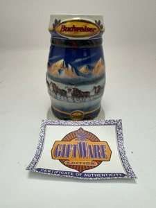 lot 28 image: Anheuser-Busch 2000 Budweiser Holiday Stein