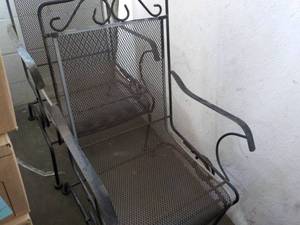 Set of 2 Heavy Metal Rocking Outdoo...