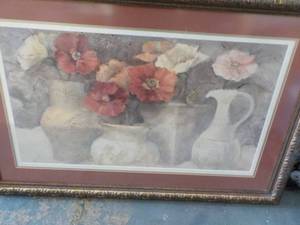 lot 40 image: Allena Floral Framed Print 33 x 44...