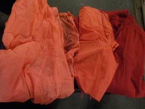 lot 75 image: Orange and Red Hunting Clothes- siz...