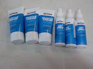 lot 183 image: 3 each Kuribl Active Muscle Cream a...