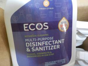 lot 188 image: 6 ct 32 oz Spray Bottles ECOS Disin...