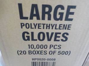 lot 189 image: 10,000 Size Large Singe Use Polyeth...