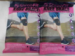 lot 199 image: 2 ct Shroo Fit Knee Braces...