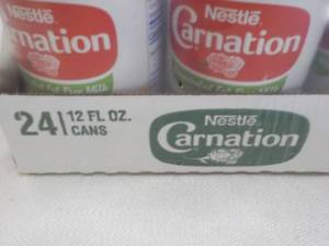 lot 201 image: 24 ct Nestle Carnation Evaported Mi...