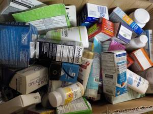 lot 206 image: Large box of Drugstore Products- pa...