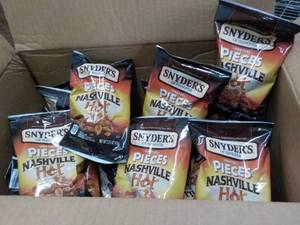 lot 208 image: Case of Snyders Nashville Hot Pret...