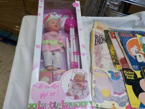lot 210 image: Doll Stroller Gift Set and Children...
