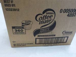 lot 213 image: 3.60 ct Nestle Coffee Mate Creamers...