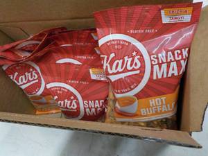 lot 214 image: 12 ct 4 oz bags Kars Snack Mix...