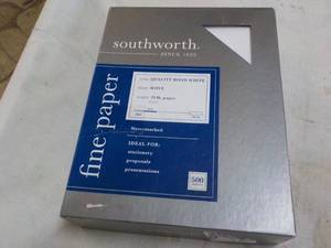 lot 273 image: Southworth Quality Bond White Paper...
