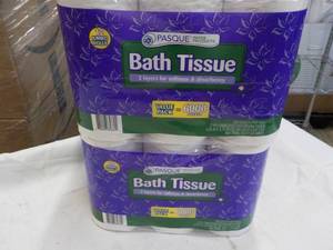 lot 282 image: 24 Rolls Pasque 2 ply Bath Tissue...