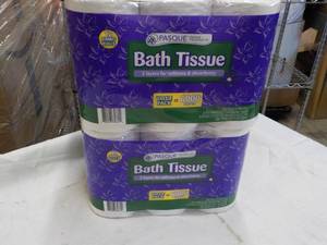 lot 284 image: 24 Rolls Pasque 2 ply Bath Tissue...