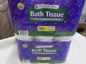 lot 286 image: 24 Rolls Pasque 2 ply Bath Tissue...