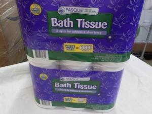 lot 288 image: 24 Rolls Pasque 2 ply Bath Tissue...