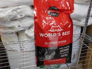 lot 292 image: Worlds Best Cat Litter 8 lb Bag - ...