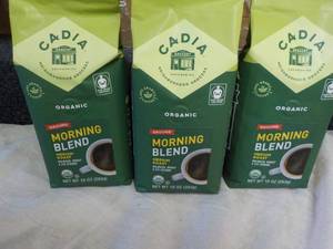 lot 300 image: 3 ct Cadia Organic Morning Blend Gr...
