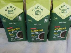 lot 302 image: 3 ct Cadia Organic Morning Blend Gr...