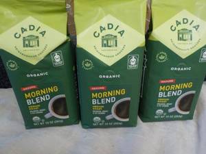 lot 303 image: 3 ct Cadia Organic Morning Blend Gr...