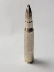 lot 23 image: 2 Ounce .999 Silver Bullet  (3 tall)