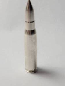 lot 27 image: 2 Ounce .999 Silver Bullet (3 tall)