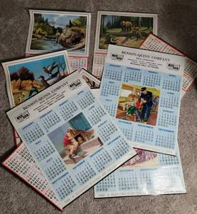 8 - Vintage Wall Calendars  Benson Quinn  (26 x22) and (32 x 18)