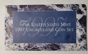 lot 43 image: 2 Proof Sets - 1997 P&ampD Uncirculated Mint Coins
