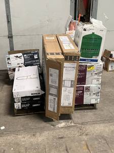 lot 14 image: HUGE LOT of Glacier Bay & Kohler Kitchen Faucets, Bathroom Faucets, Showers, Bathtub Faucets, Lighting and other Electronic - For Parts Only - Sells GREAT on eBay