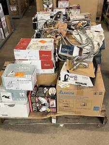 lot 18 image: HUGE LOT of Glacier Bay & Kohler Kitchen Faucets, Bathroom Faucets, Showers, Bathtub Faucets, Lighting and other Electronic - For Parts Only - Sells GREAT on eBay