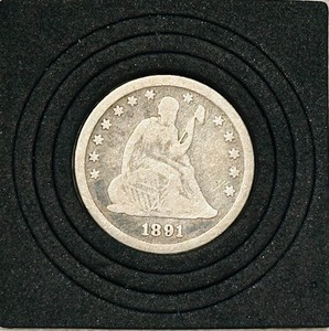1891 United States Seated Liberty Quarter