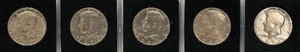 Kennedy Half Dollar - Qty 5  1971-D  1973-D  1974-D  1980-D  Unknown