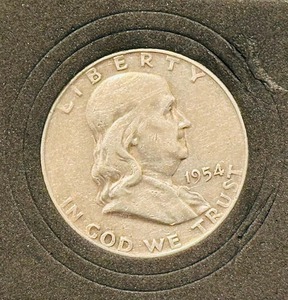 1954-D Benjamin Franklin Half Dollar
