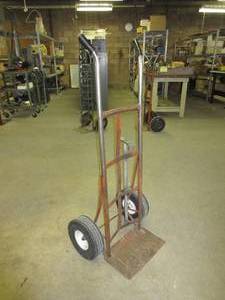 lot 219 image: HAND TRUCK WITH BARREL ATTACHMENT