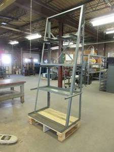 lot 222 image: STEEL, VERTICAL STOCK RACK