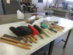lot 261 image: MISC. BRUSHES AND STRAINERS