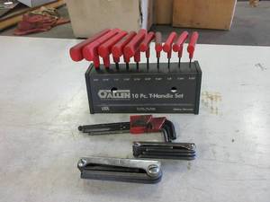 lot 442 image: HEX KEY SETS AND T- HANDLES