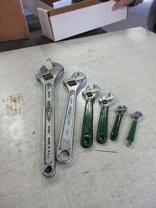 lot 460 image: ADJUSTABLE WRENCHES