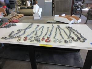 lot 471 image: MATERIAL HANDLING CHAIN, CLEVISES AND HOOKS