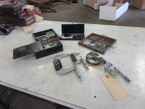 lot 477 image: VINTAGE MICROMETERS