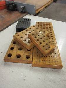 lot 507 image: WOODEN TOOLING HOLDERS