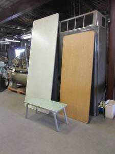 lot 531 image: FOLDING TABLES AND SHORT TABLE