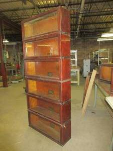 lot 539 image: GLOBE WARNICKE 6 STACK BARRISTER BOOKCASE