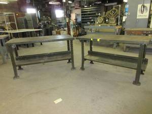 lot 278 image: LYON METAL SHOP TABLES